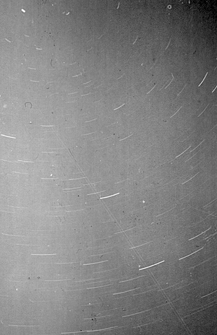 time exposure of northern stars from Ilford back garden (London) in 1960 by Heather Hobden